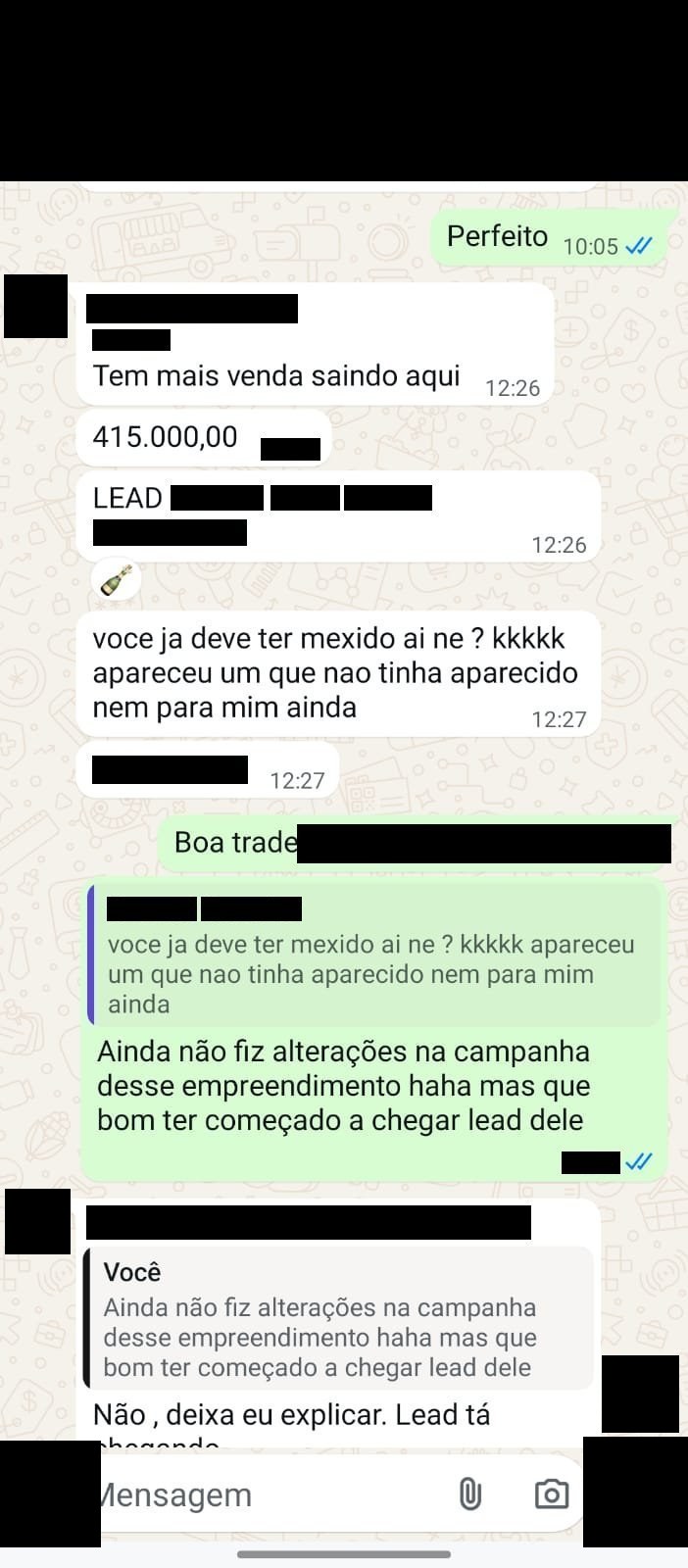 Feedback de campanha